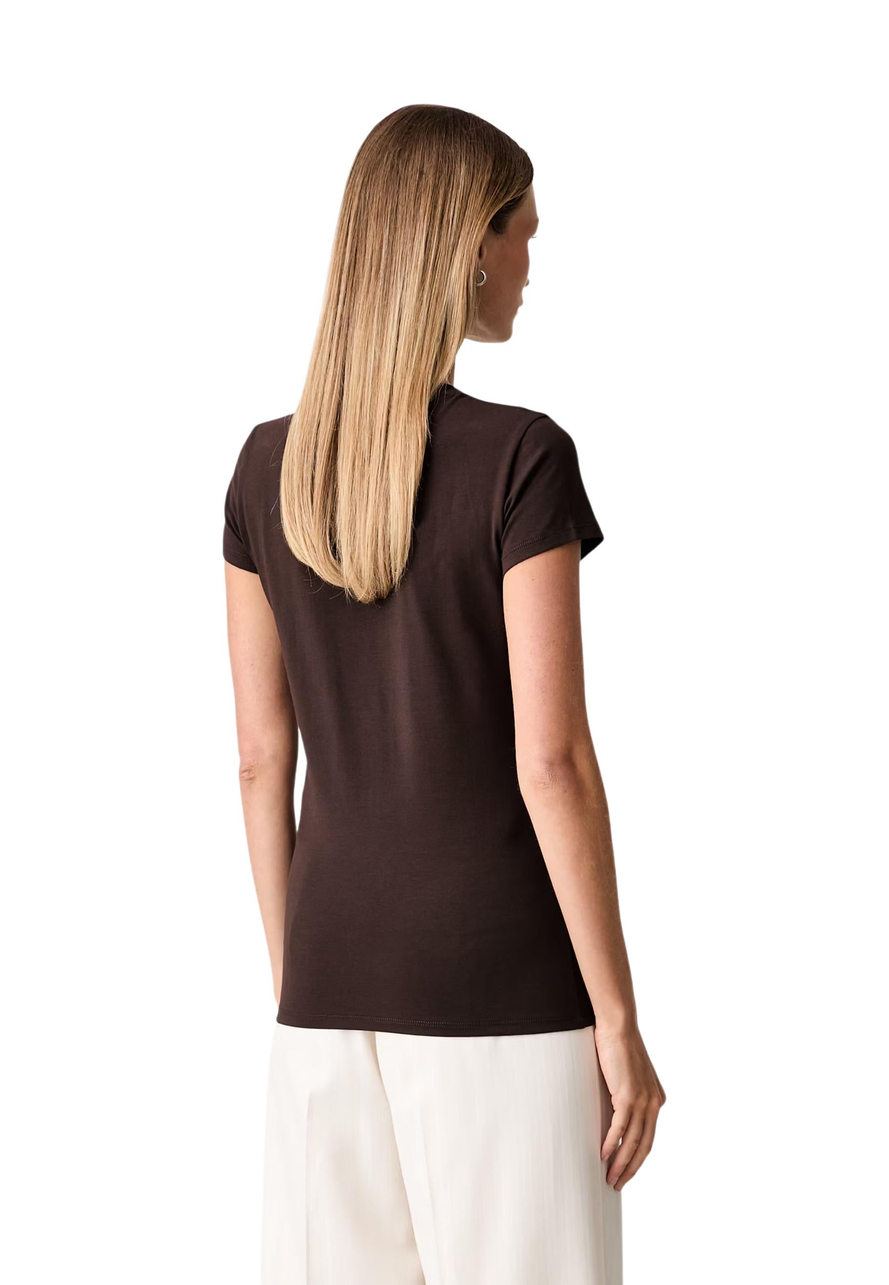 Armani Exchange T-shirt femme — brown