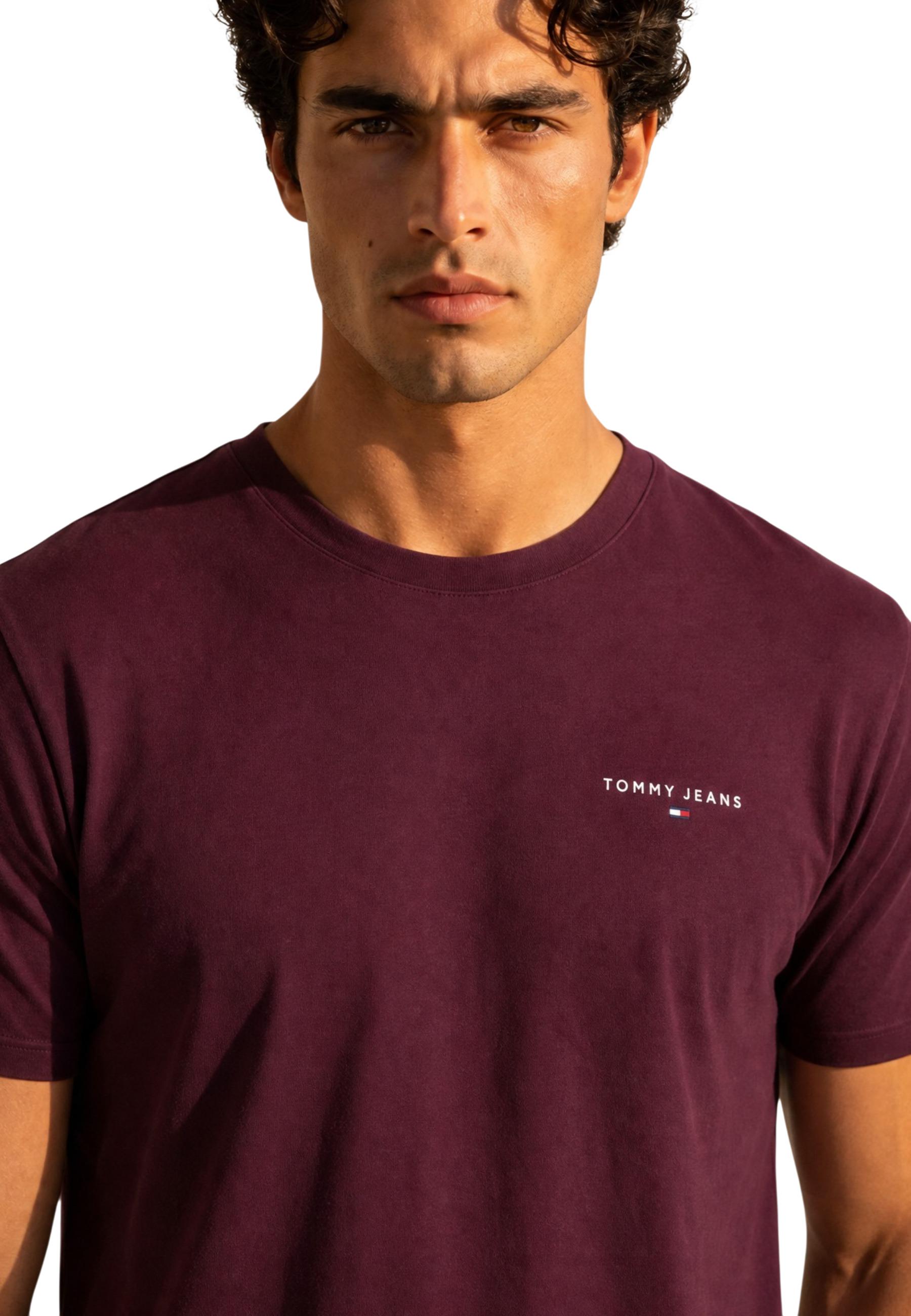 Tommy Hilfiger Jeans T-shirt homme — bordeaux