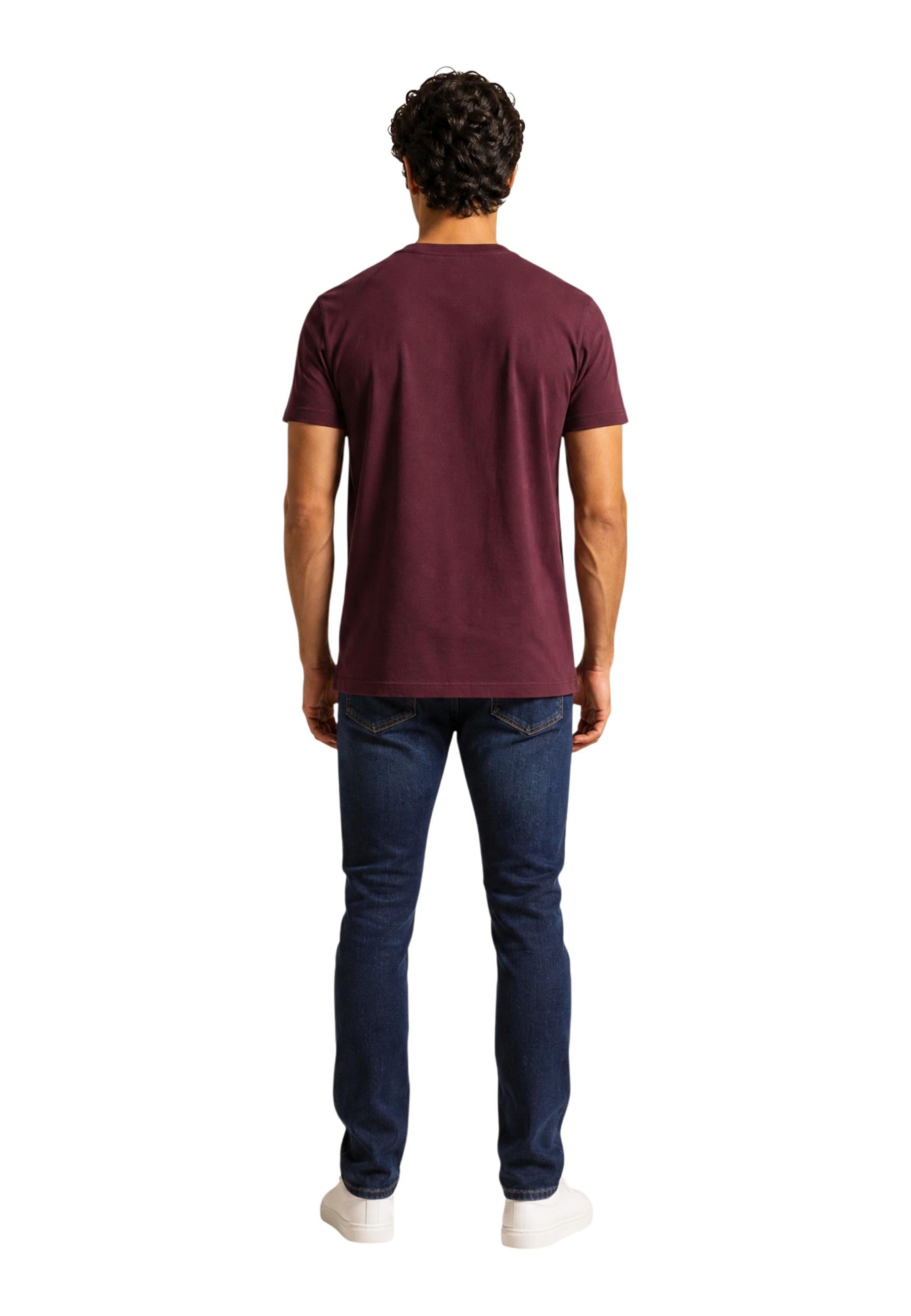 Tommy Hilfiger Jeans T-shirt homme — bordeaux