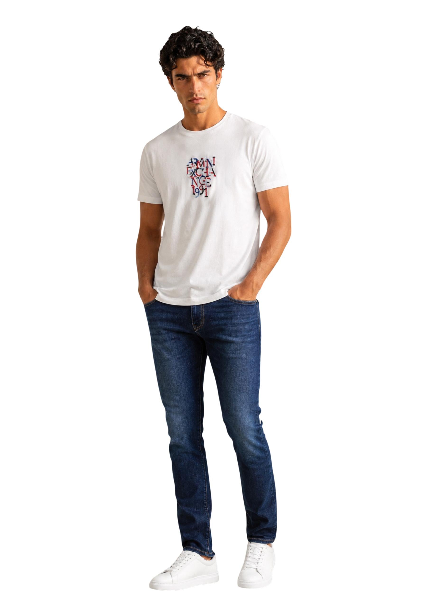 Armani Exchange T-shirt homme — white
