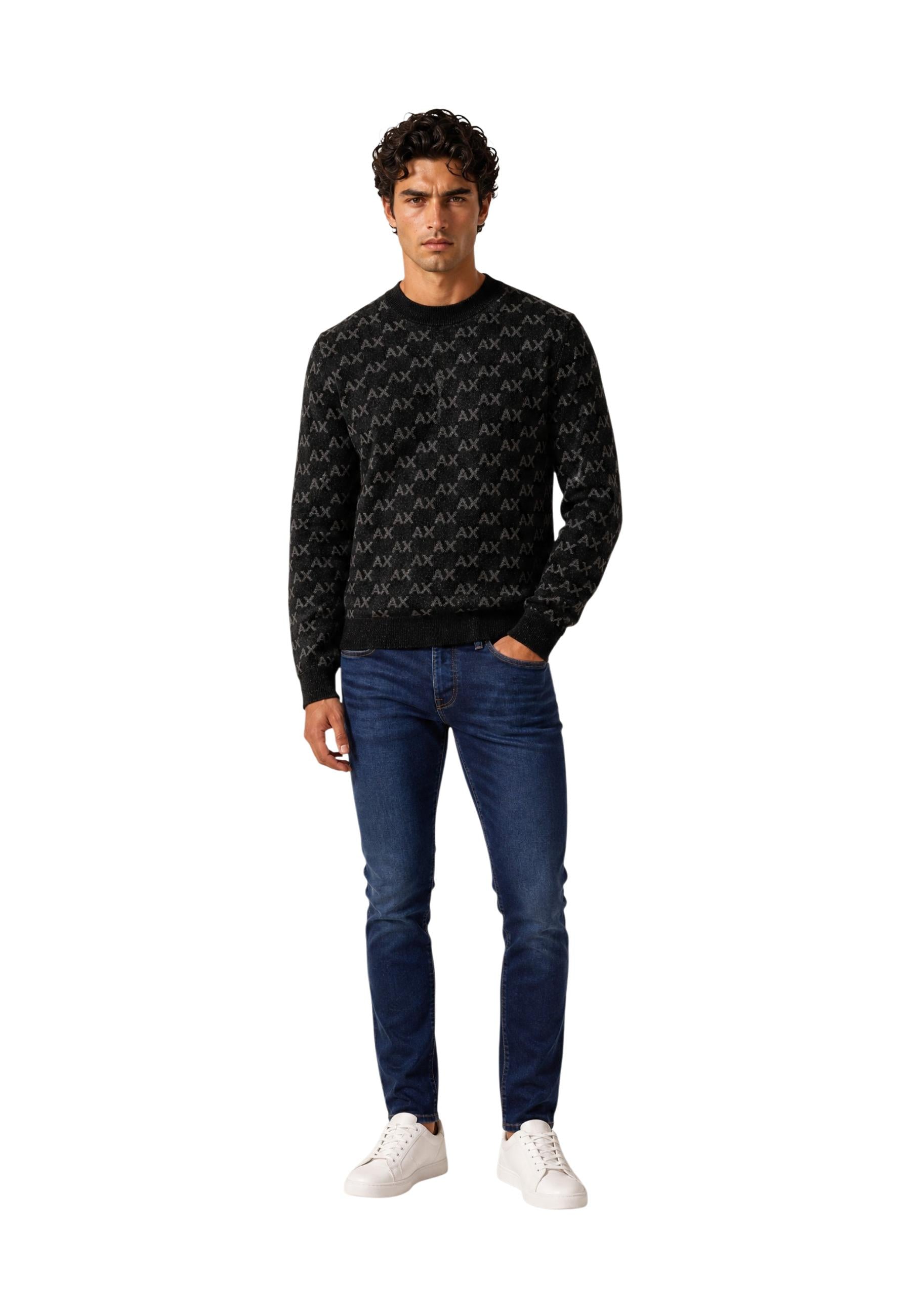 Armani Exchange Pull homme — black