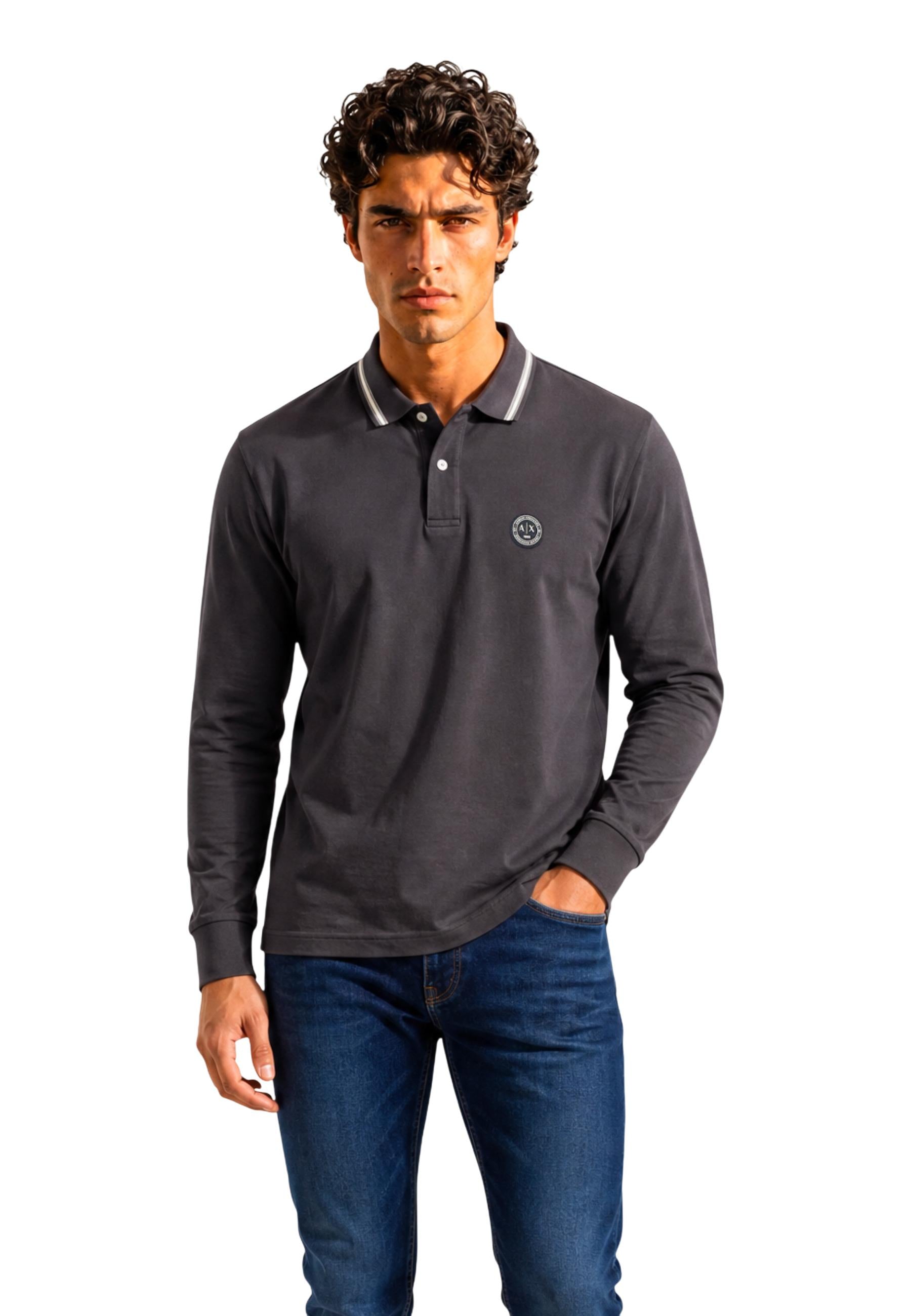 Armani Exchange Polo homme — black