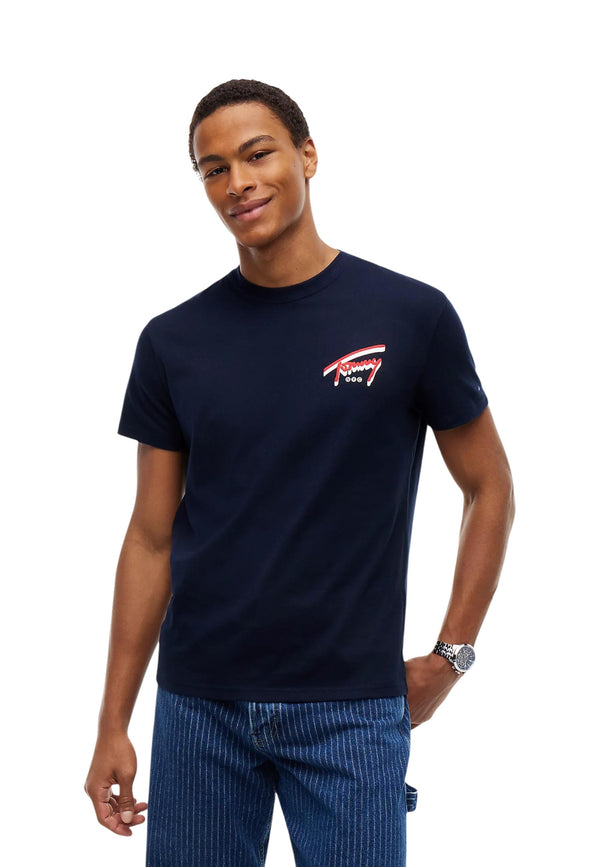 Tommy Hilfiger Jeans T-shirt homme — blue
