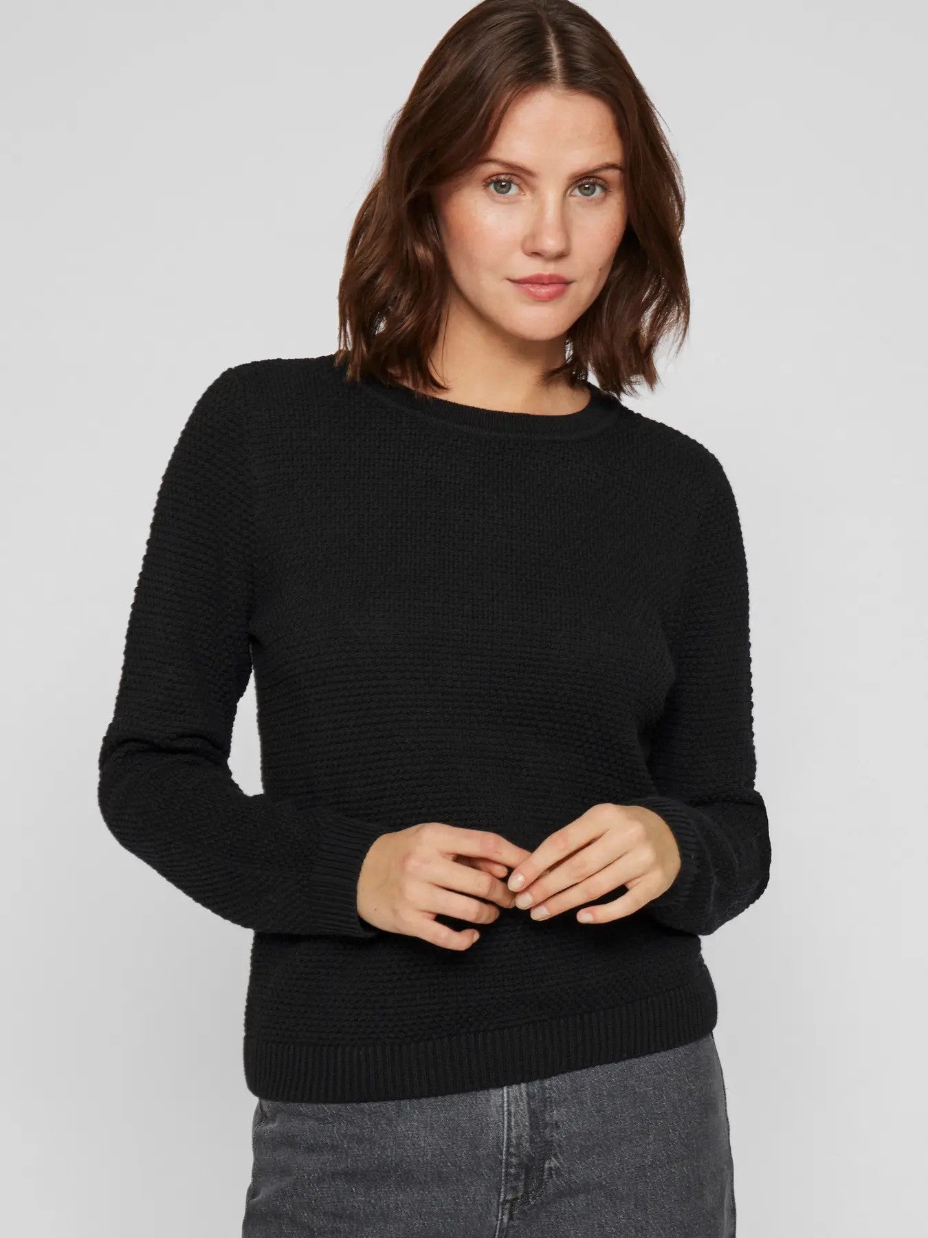 Vila Clothes Pull femme — black
