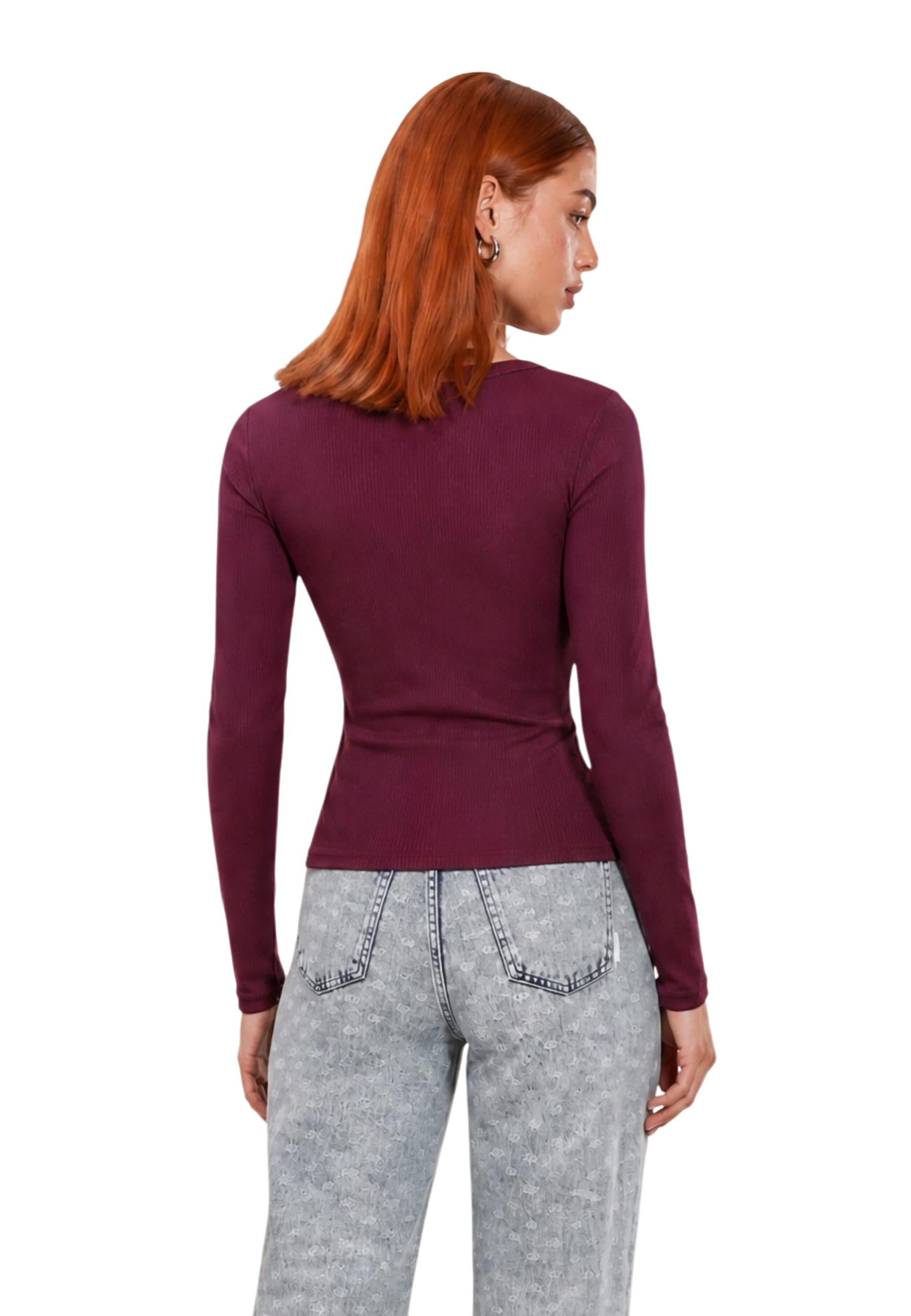 Guess T-shirt femme — bordeaux