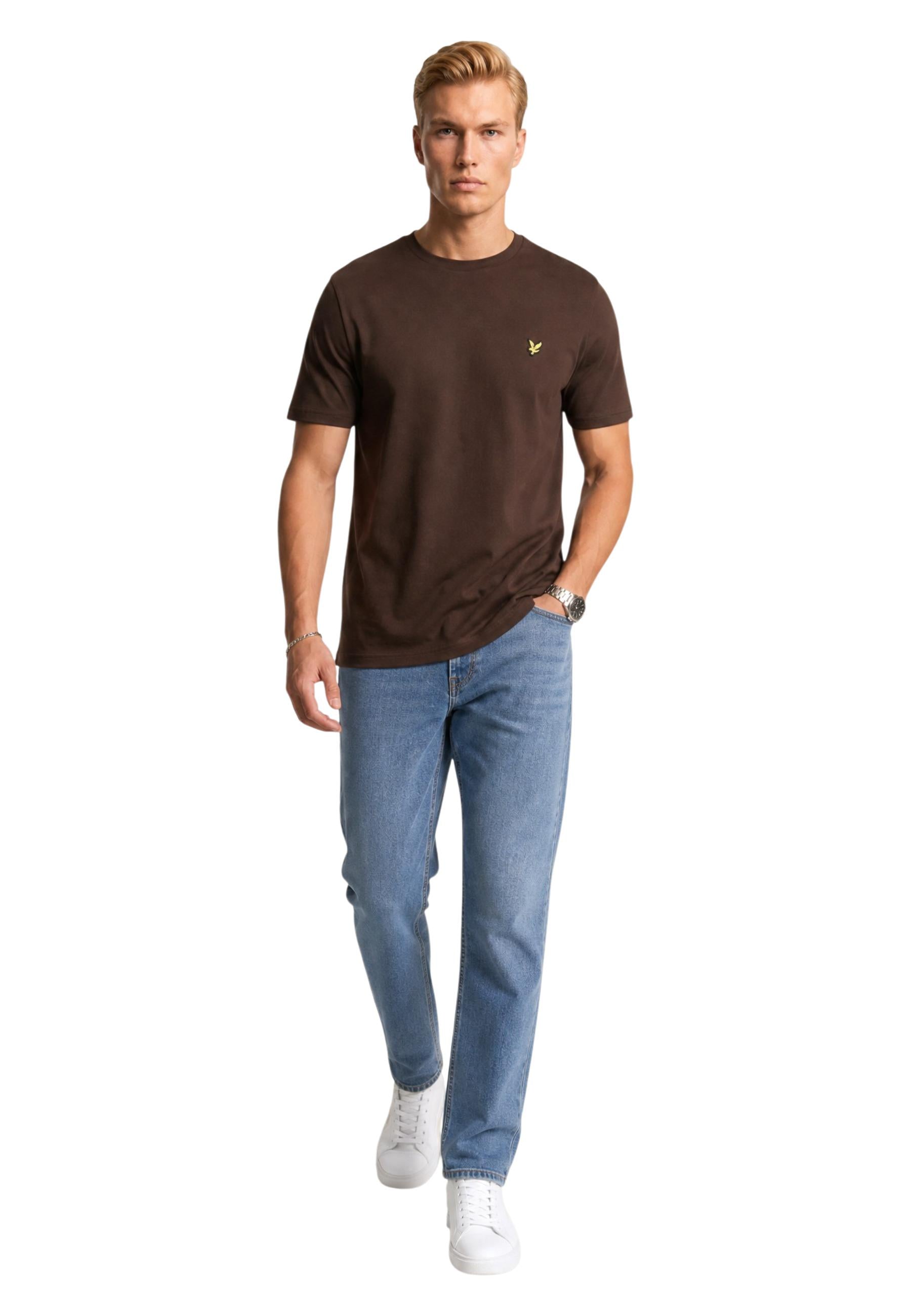 Lyle & Scott T-shirt homme — brown