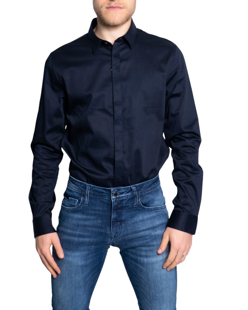 Armani Exchange Chemise homme Chemises — blue
