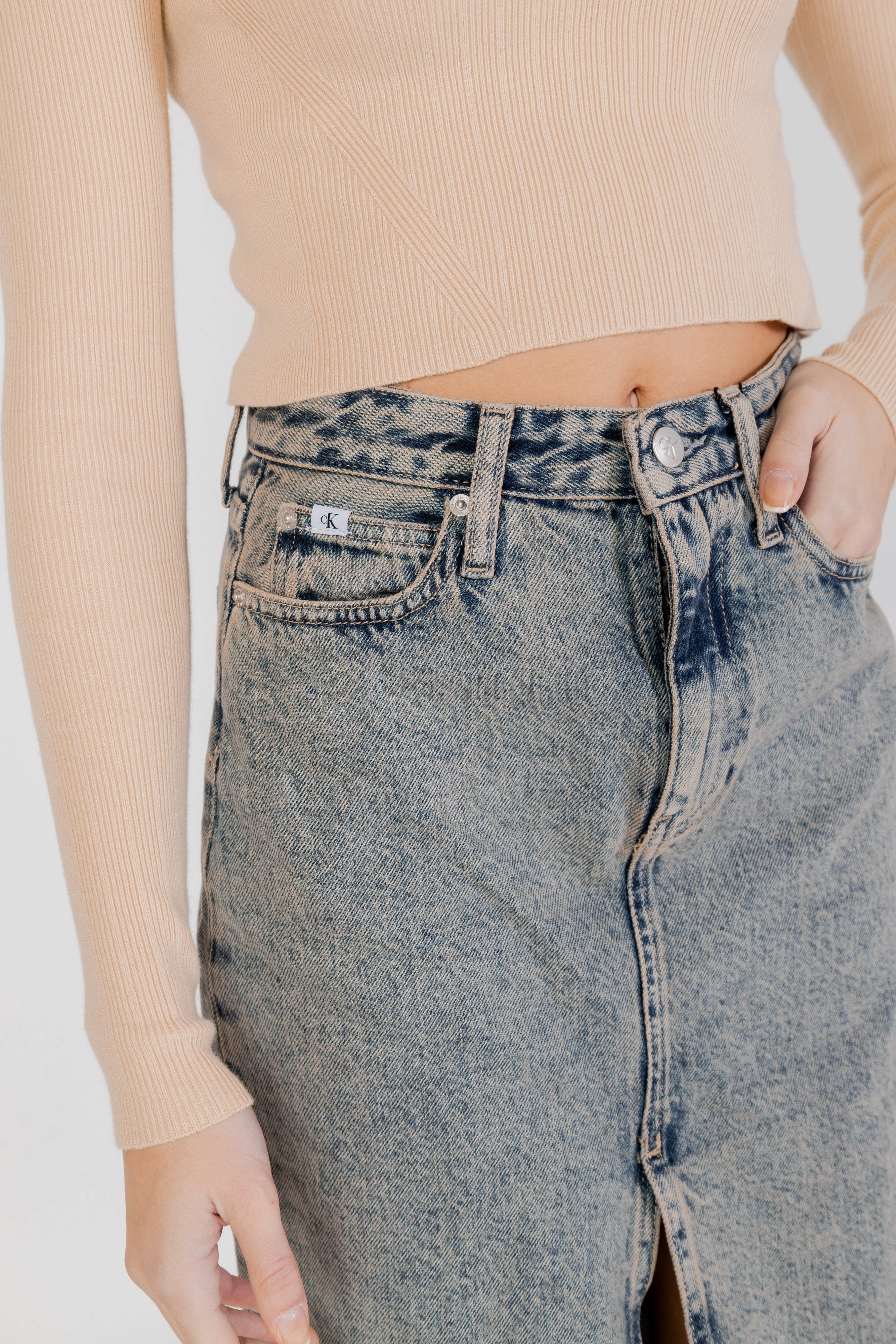 Calvin Klein Jeans Jean femme Jupes — blue
