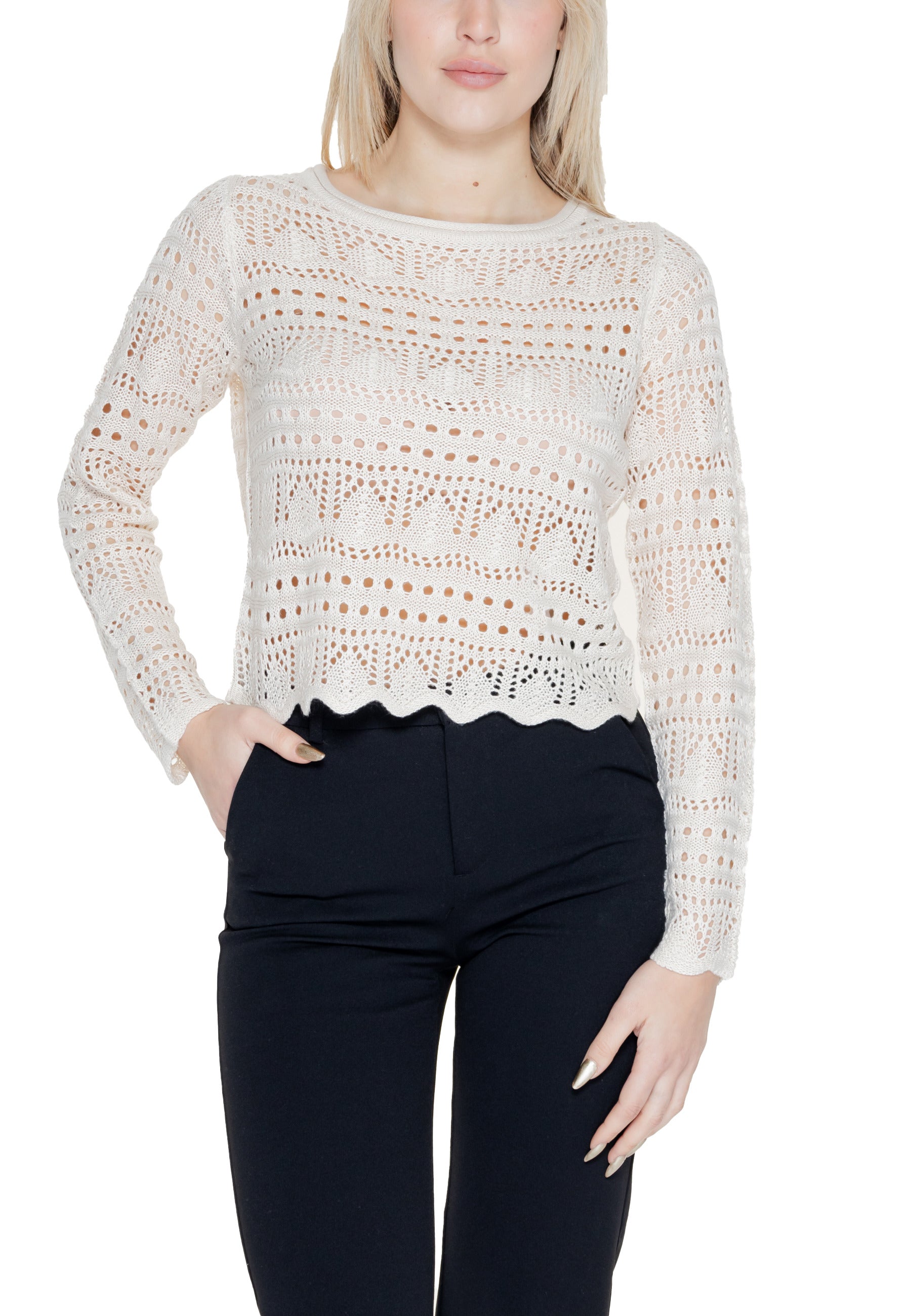 Jacqueline De Yong Pull femme — beige