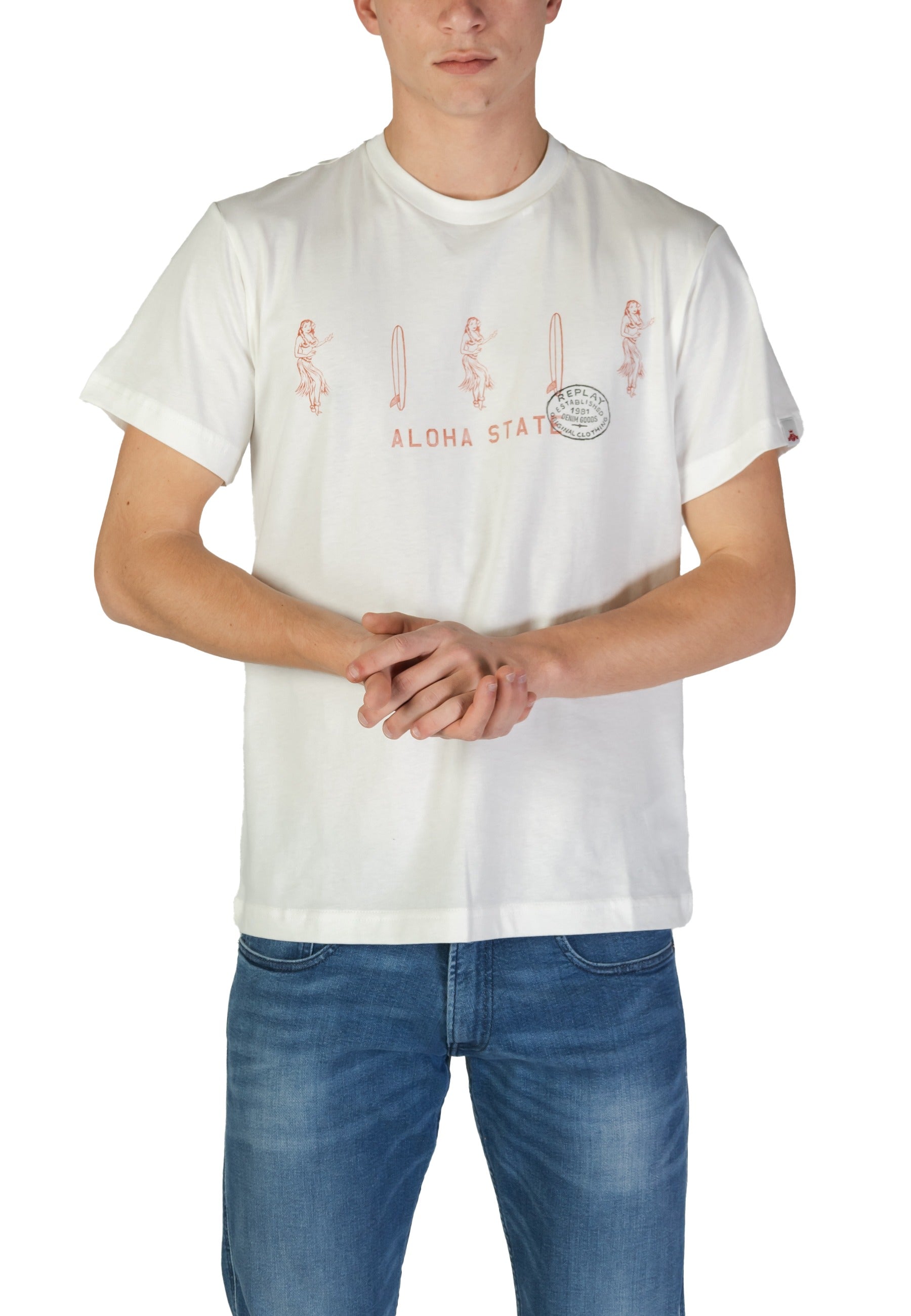 Replay T-shirt homme — white