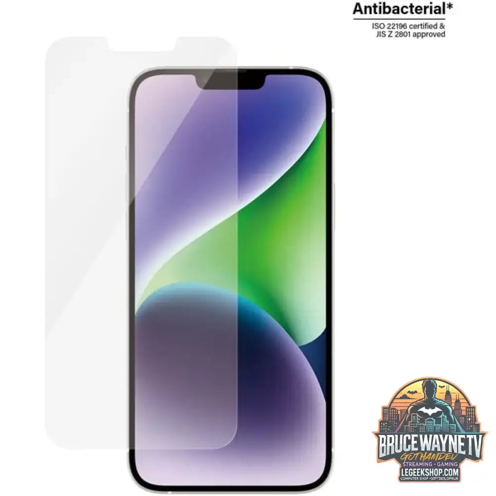 PanzerGlass Classic Fit Bildschirmschutz, Schutzfolie transparent, iPhone 14 Plus, 13 Pro Max - Beschaffenheit: Glänzend - vue 3