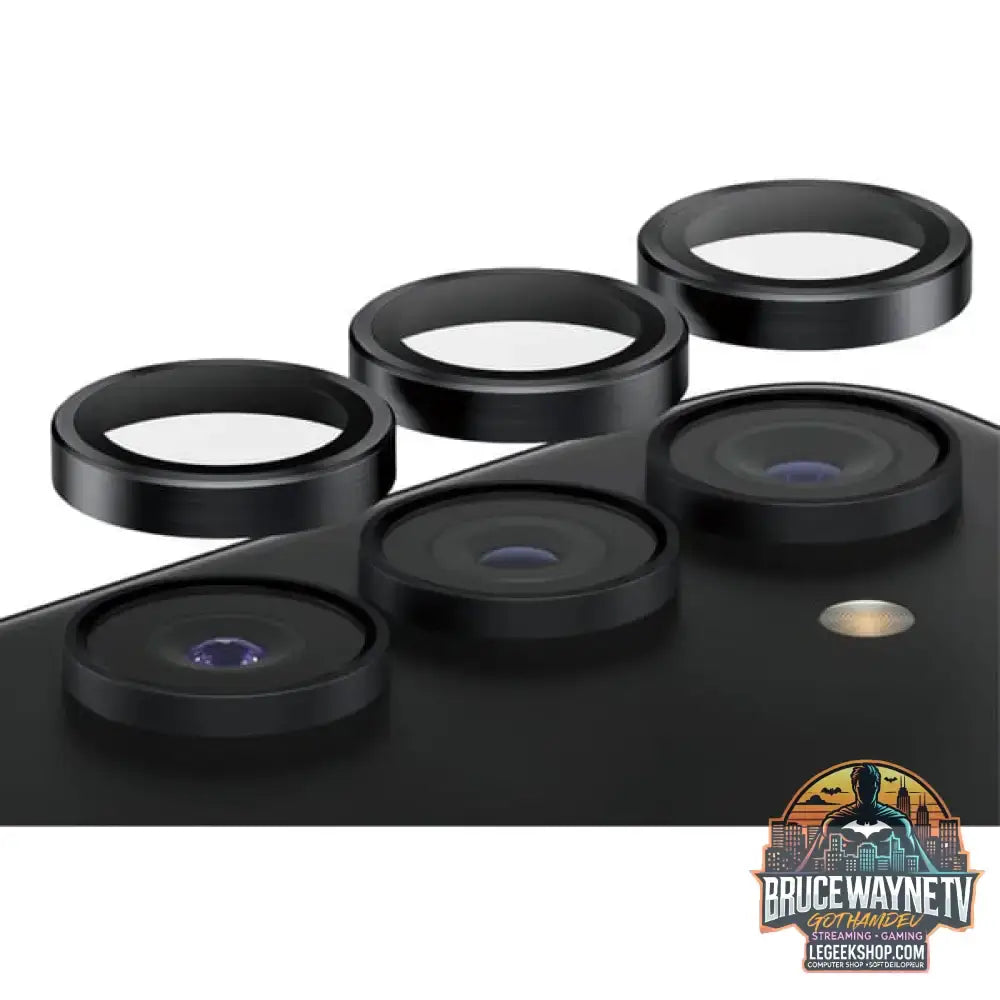 PanzerGlass Hoops Kameraschutz, Schutzfolie schwarz/transparent, Samsung Galaxy S24 Plus - PanzerGlass - vue 3