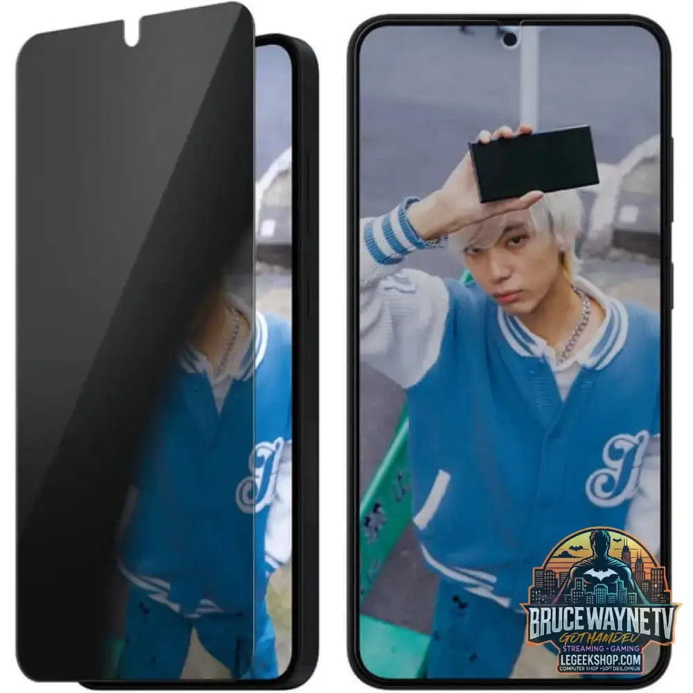PanzerGlass Privacy Displayschutz Ultra-Wide Fit, Schutzfolie transparent, Samsung Galaxy S25+ / S24+ - PanzerGlass - vue 3