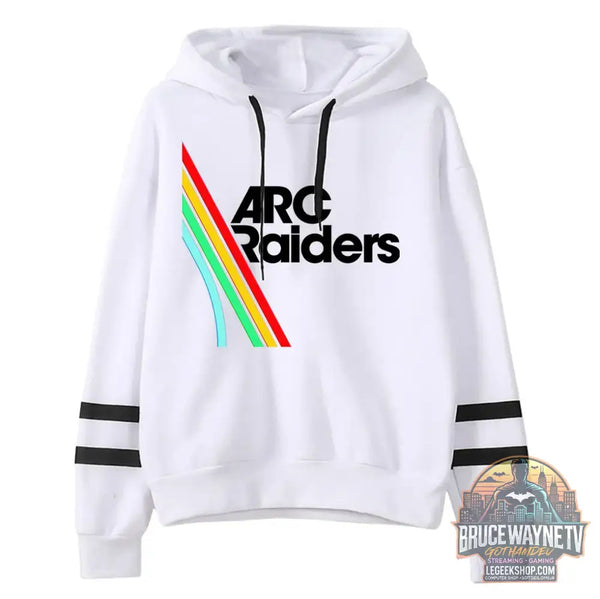 Sweat à Capuche Arc Raiders Gaming Chaud Unisexe Hiver - blanc / XXXL - Sweat à Capuche