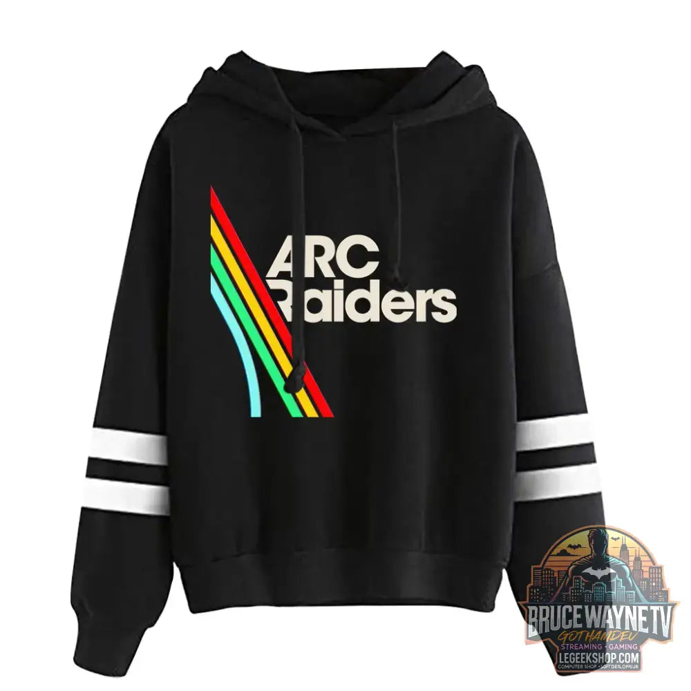 Sweat à Capuche Arc Raiders Gaming Chaud Unisexe Hiver - noir / 4XL - Sweat à Capuche