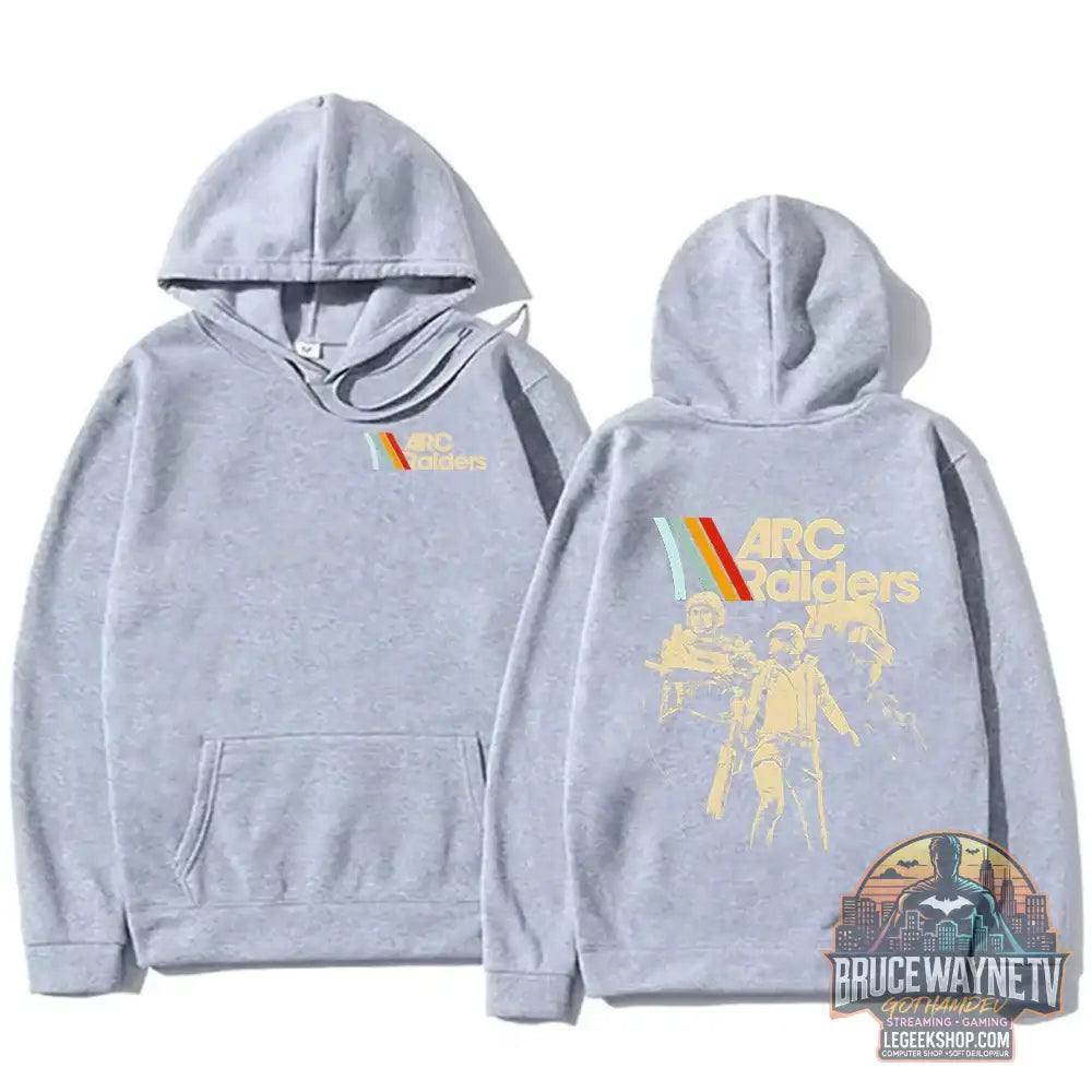 Sweat à Capuche Arc Raiders Vintage Chaud Unisexe 4 Saisons - gris / XS - Sweat à Capuche