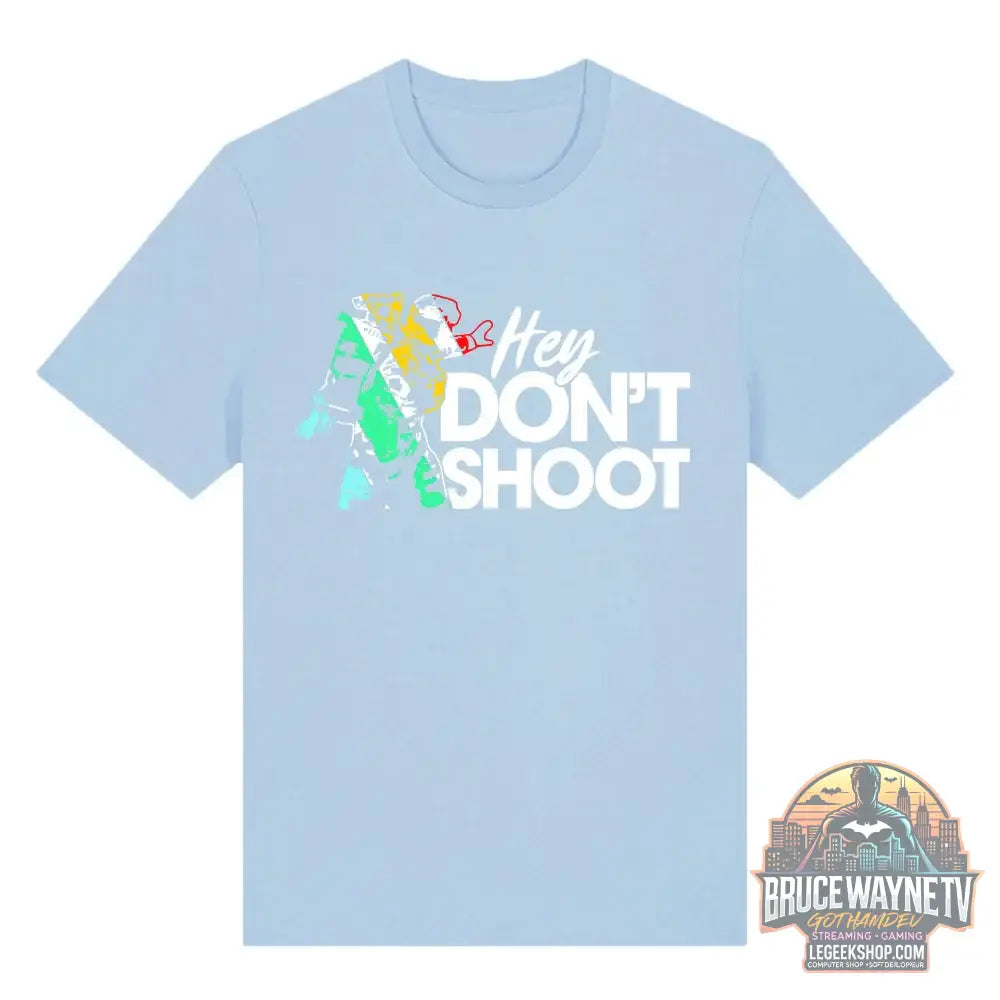 T-Shirt Arc Raiders Don’t Shoot Streetwear Unisexe Coton - 500242-bleu clair / L’ - T-Shirt