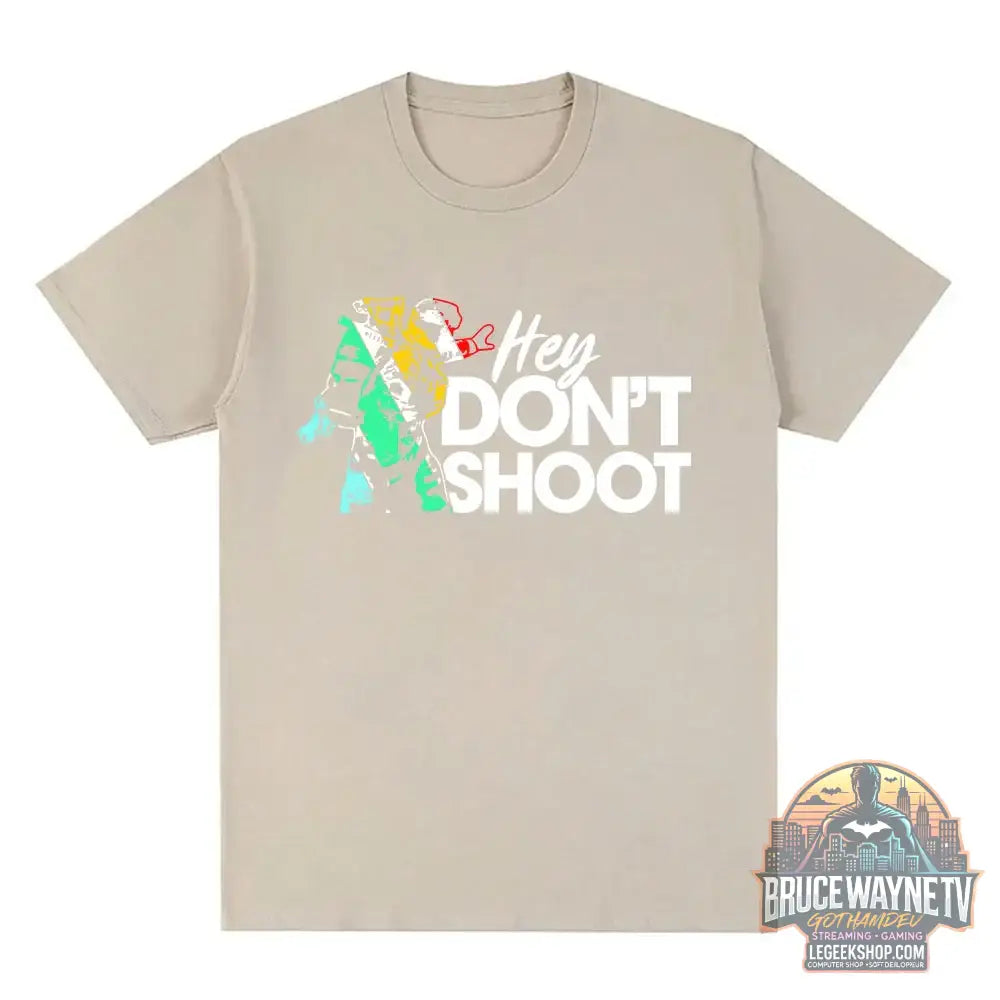 T-Shirt Arc Raiders Don’t Shoot Streetwear Unisexe Coton - 500242-sable / XXL - T-Shirt