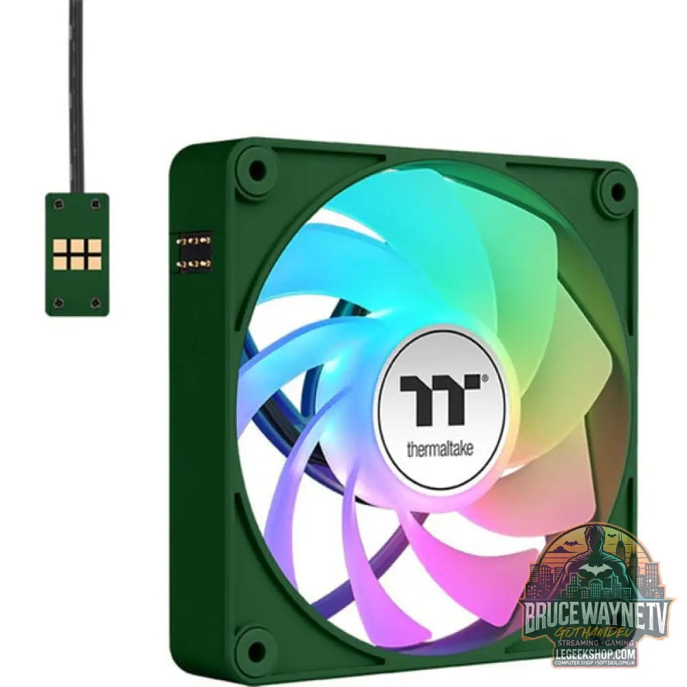 Thermaltake CT120 EX Reverse ARGB Sync PC Cooling Fan Racing Green, Gehäuselüfter - Thermaltake - vue 3