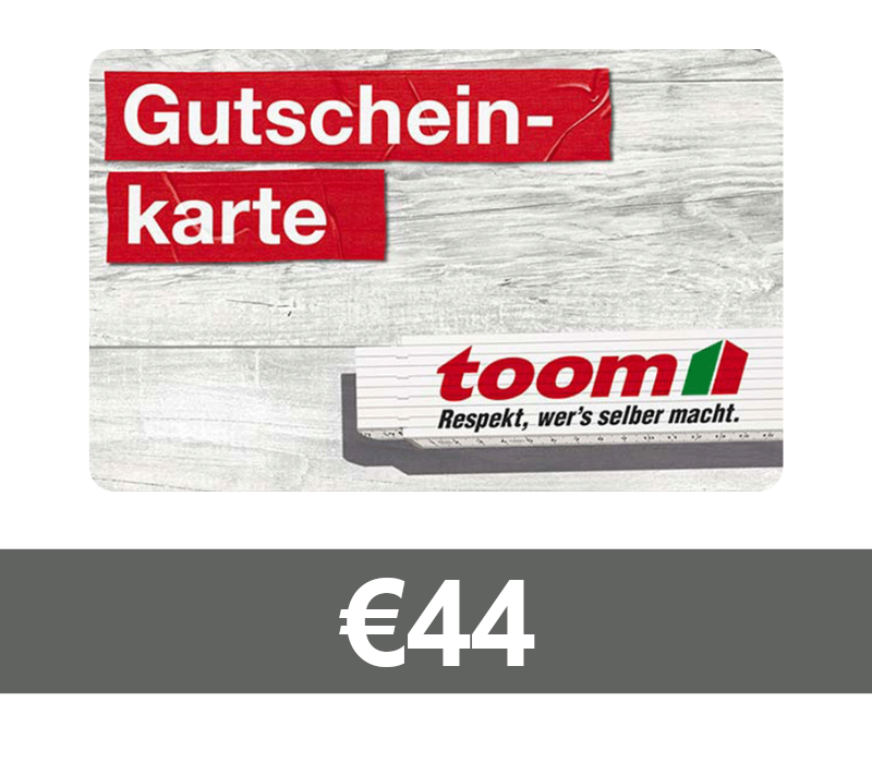 TOOM Baumarkt €44 Gift Card DE