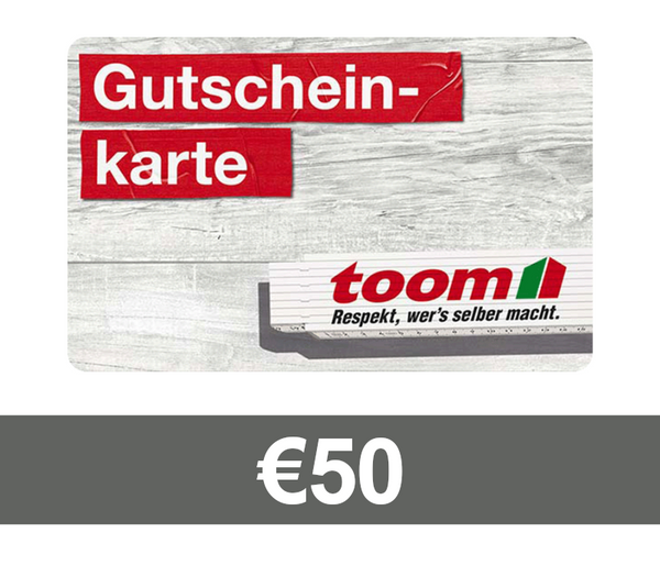 TOOM Baumarkt €50 Gift Card DE