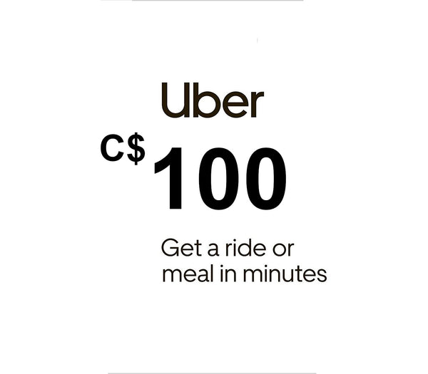 Uber C$100 CA Gift Card