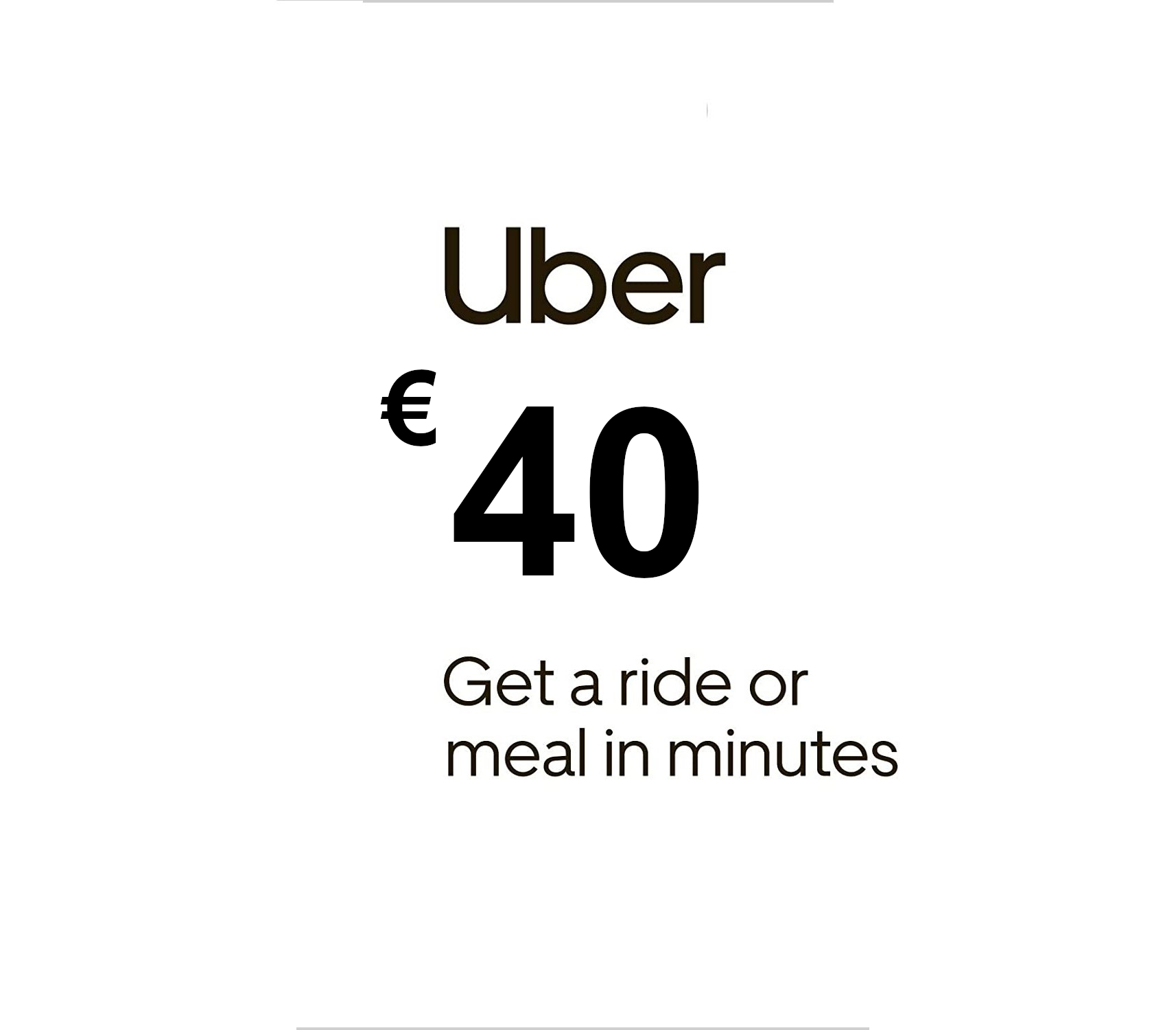 Uber EUR 40 Gift Card ES