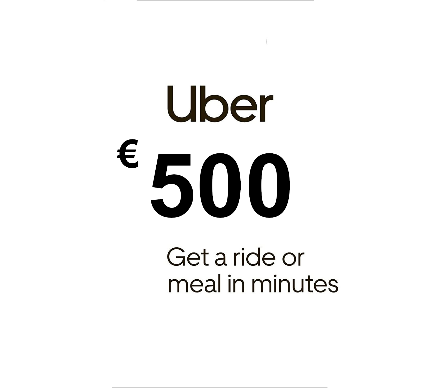 Uber EUR 500 Gift Card ES