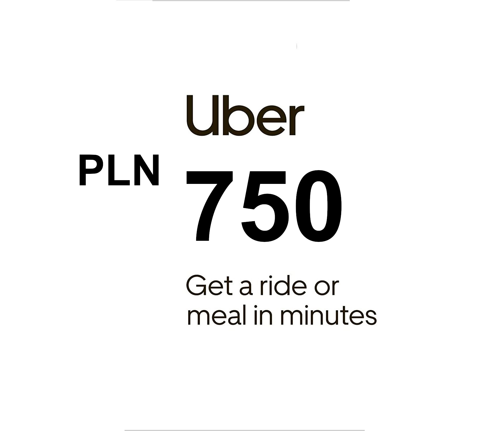 Uber PLN 750 Gift Card PL