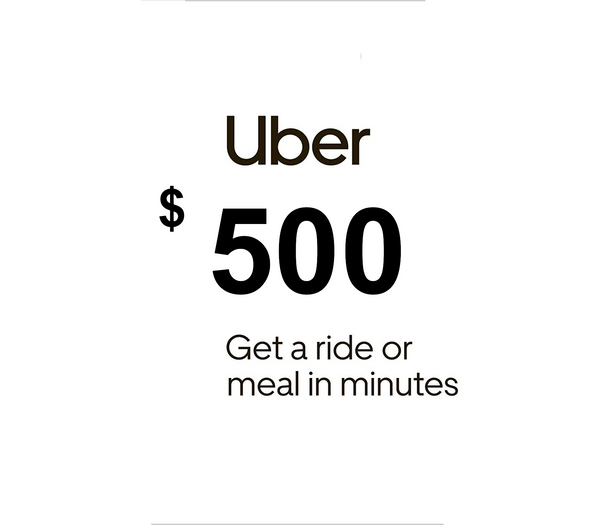 Uber USD 500 Gift Card