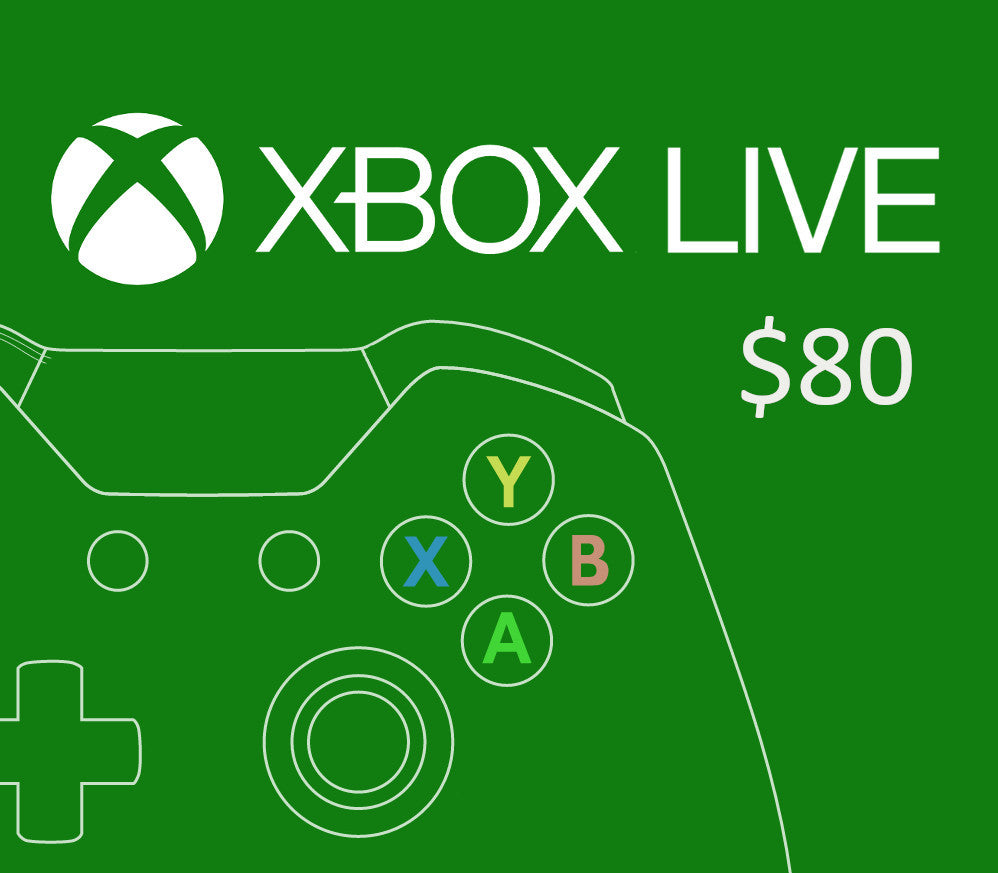 XBOX Live USD 80 Prepaid Card