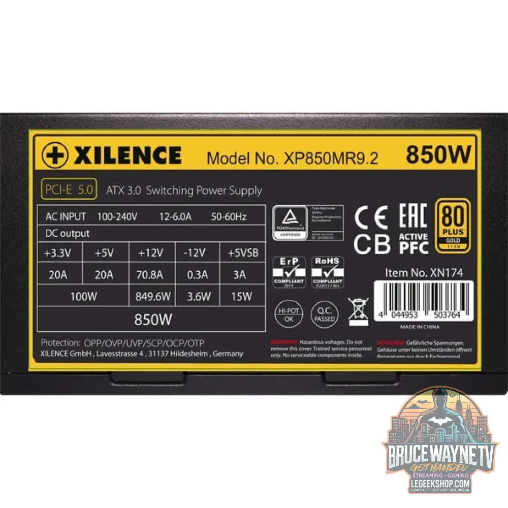 Xilence Performance X ATX 3.0 80+ GOLD 750W, alimentation PC - Xilence - vue 5
